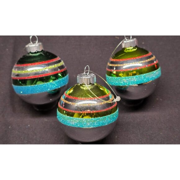 Christopher Radko Shiny Brite Vintage Style Glass Christmas Ornaments - Picture 5 of 7